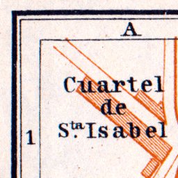 Waldin Santiago de Compostela city map, 1929 digital map