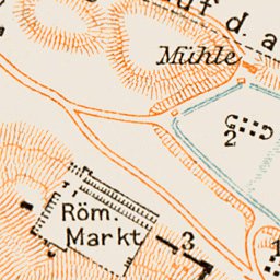 Waldin Sardes (Sardis, Σάρδεις), ancient site map, 1914 digital map