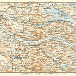Waldin Schaffhausen (Schaffhouse) and Konstanz environs map, 1897 digital map