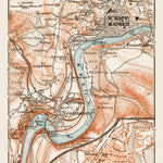 Waldin Schaffhausen (Schaffhouse) environs map, 1909 (second version) digital map
