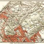 Waldin Scheveningen and The Hague environs map, 1909 digital map