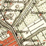 Waldin Scheveningen and The Hague environs map, 1909 digital map