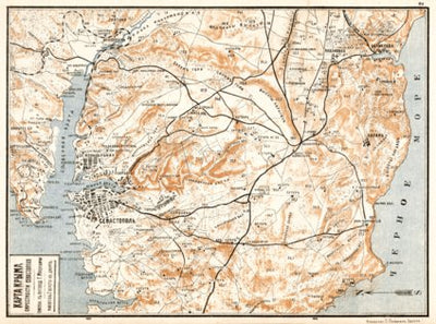 Waldin Sebastopol environs map, 1905 digital map