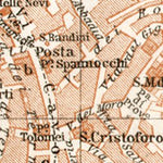 Waldin Siena city map, 1909 digital map