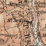 Waldin Sierre and Val d´Anniviers map, 1909 digital map
