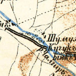 Waldin Simferopol to Alushta road map, 1905 digital map