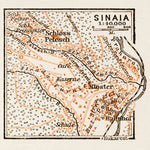 Waldin Sinaia town plan, 1914 digital map