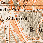 Waldin Skutari (Üsküdar, now part of Istanbul) city map, 1914 digital map