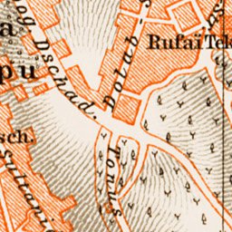 Waldin Skutari (Üsküdar, now part of Istanbul) city map, 1914 digital map