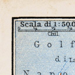 Waldin Sorrentine Peninsula: environs of Castellammare, 1912 digital map