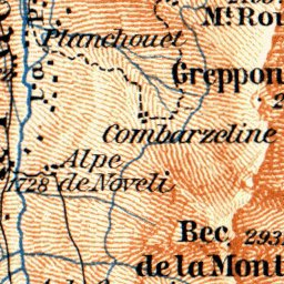 Waldin Sothern environs of Sion map, 1897 digital map