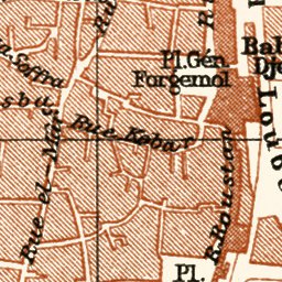 Waldin Sousse city map, 1909 digital map