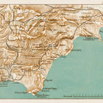 Waldin South Crimea: Sudak - Theodosia district map, 1904 digital map
