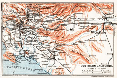 Waldin Southern California map, 1909 digital map