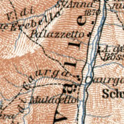 Splügen district Map, 1909 by Waldin | Avenza Maps