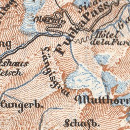 Waldin St. Gothard and environs map, 1897 digital map