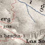 Waldin St. Moritz and Pontresina environs map, 1909 digital map