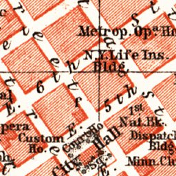 Waldin St. Paul city map, 1909 digital map
