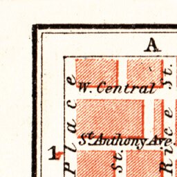 Waldin St. Paul city map, 1909 digital map