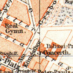 Stettin (Szczecin) city Map, 1906 by Waldin | Avenza Maps