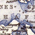 Waldin Stettin (Szczecin) environs map, 1887 digital map
