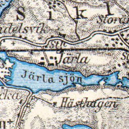 Waldin Stockholm and environs map. Djursholm town plan, 1911 digital map