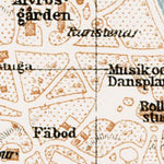 Waldin Stockholm (Djurgården): Skansen map, 1929 digital map