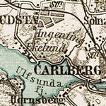 Waldin Stockholm nearer environs map, 1929 digital map