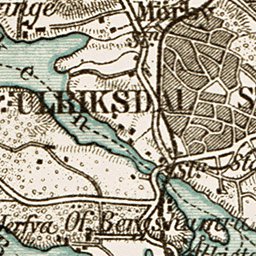 Waldin Stockholm nearer environs map, 1929 digital map