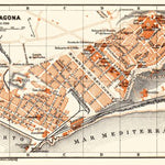 Waldin Tarragona city map, 1899 digital map