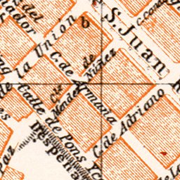 Waldin Tarragona city map, 1913 digital map