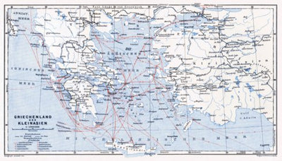 Waldin The Greek Mediterranean and Lesser Asia, 1908 digital map