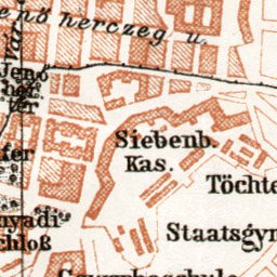 Waldin Timişoara (Temesvár) city map, 1911 digital map
