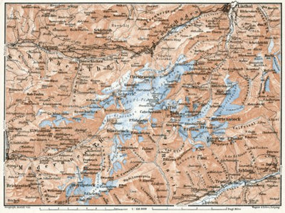 Waldin Tödi district map, 1909 digital map