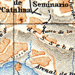 Waldin Toledo, city map. Environs of Toledo map, 1929 digital map