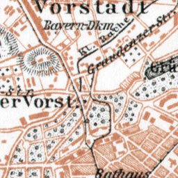 Waldin Torun (Thorn) city map, 1911 digital map