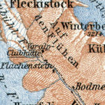 Waldin Trift (Gadmen) Glacier and environs map, 1909 digital map