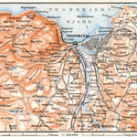 Waldin Trondheim (Trondhjem) environs map, 1910 digital map
