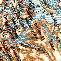 Waldin Trondheim (Trondhjem) - Torghatten - Alsten (Syv. Söstre) district map, 1910 digital map
