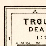 Waldin Trouville and Deauville, towns´ map, 1909 digital map