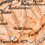 Waldin Upper Valais map, 1897 digital map