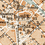 Waldin Uppsala (Upsala) city map, 1929 digital map