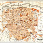 Waldin Valencia city map, 1899 digital map