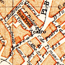 Waldin Valencia city map, 1899 digital map