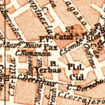 Waldin Valencia city map, 1913 digital map
