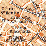 Waldin Valladolid city map, 1899 digital map