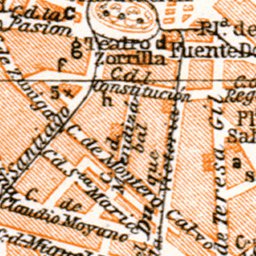 Waldin Valladolid city map, 1929 digital map