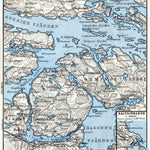 Waldin Vaxholm, Saltsjöbaden and environs map, 1910 digital map