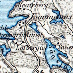 Waldin Vaxholm, Saltsjöbaden and environs map, 1910 digital map