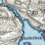Waldin Vaxholm, Saltsjöbaden and environs map, 1910 digital map